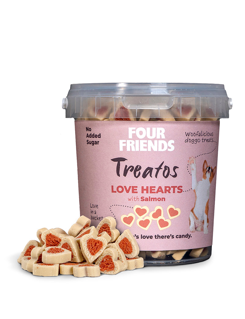 FourFriends Treatos Love Hearts Hundegodbidder 500g
