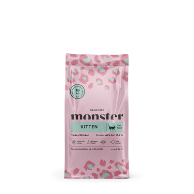 Monster Cat Grain Free Kitten Turkey & Chicken