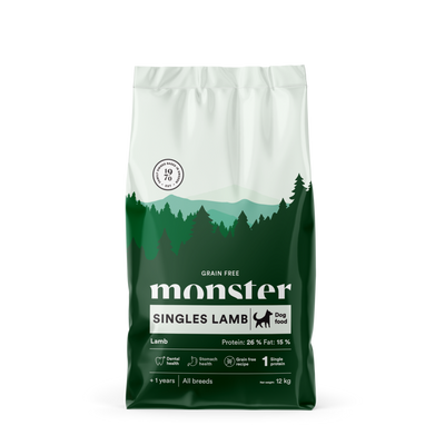 Monster Dog Grain Free Singles Lamb