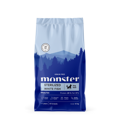 Monster Dog Grain Free Sterilized White Fish