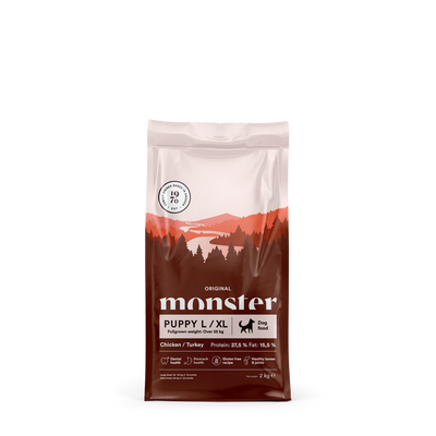 Monster Original Puppy Large Chicken & Turkey