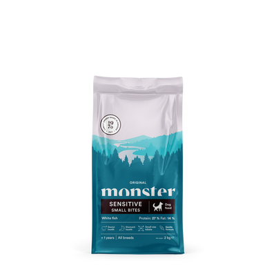 Monster Orginal Sensitive Small Bites White Fish
