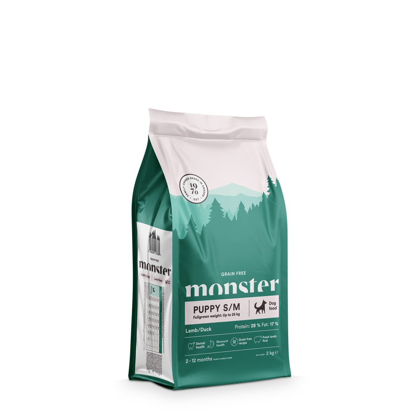 Monster Dog Grain Free Puppy All Breed Lamb & Duck 12kg