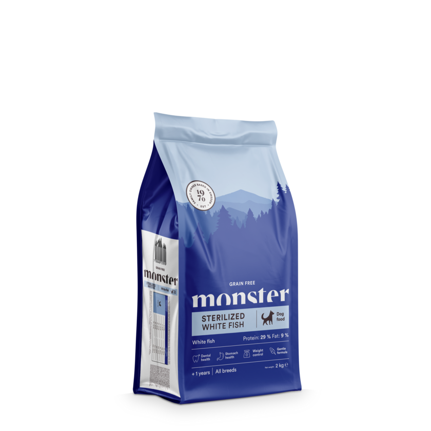 Monster Dog Grain Free Sterilized White Fish