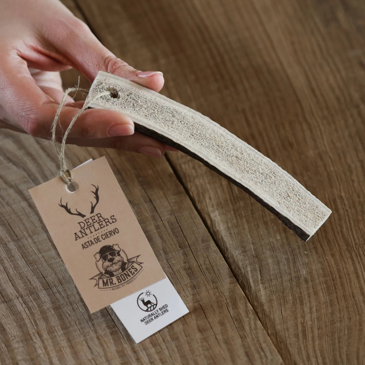 Naturlig tyggesnack - Hjortegevir (kløvet)