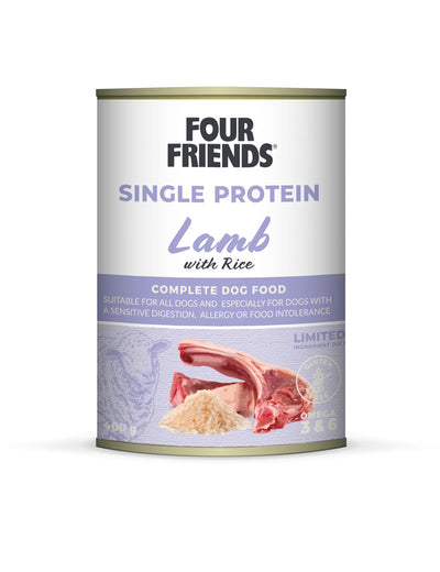 FourFriends Vådfoder Single Protein Lamb with Rice 400g
