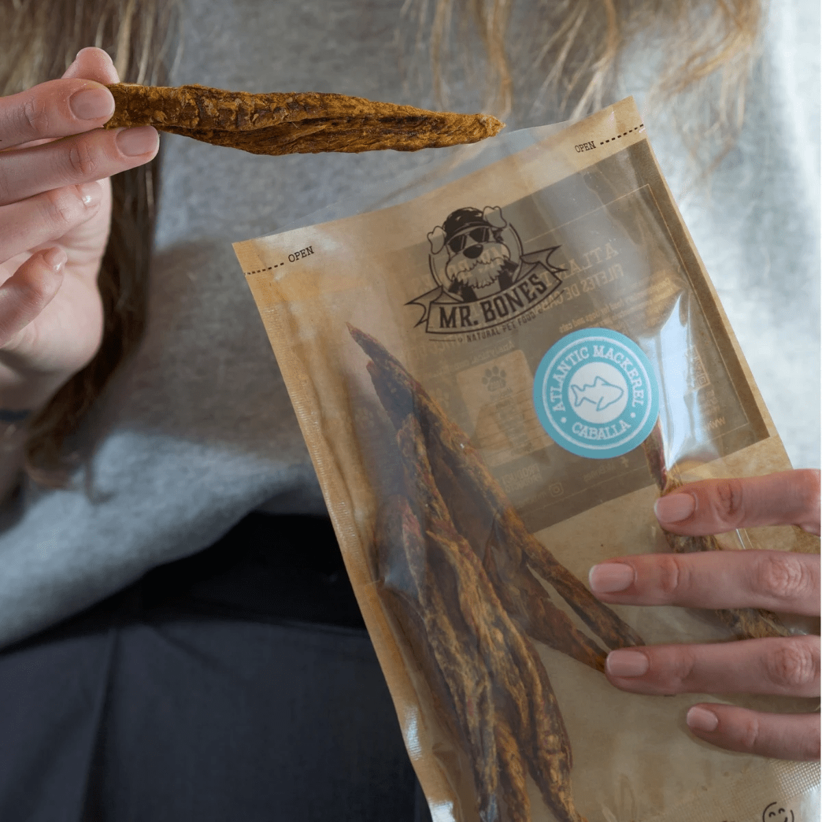 Naturlig tyggesnack til hunde og katte - Makrel fileter - Dapple