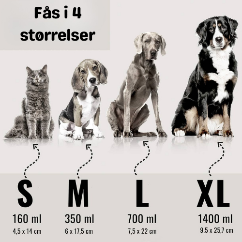 Ne&no® hundeskål 2-pak - rustfrit stål & melamin, skridsikker og tåler opvaskemaskine