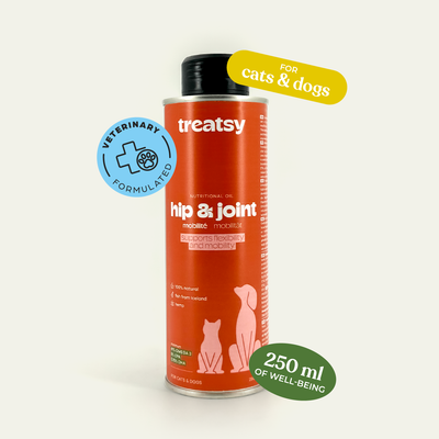 Treatsy Hip & Joint - Naturlig omega-olie (250 ml)