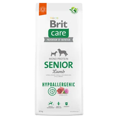 Brit Care Dog Hypoallergenic Senior lam & ris