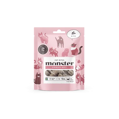 Monster Cat Bites Singles Beef 50g