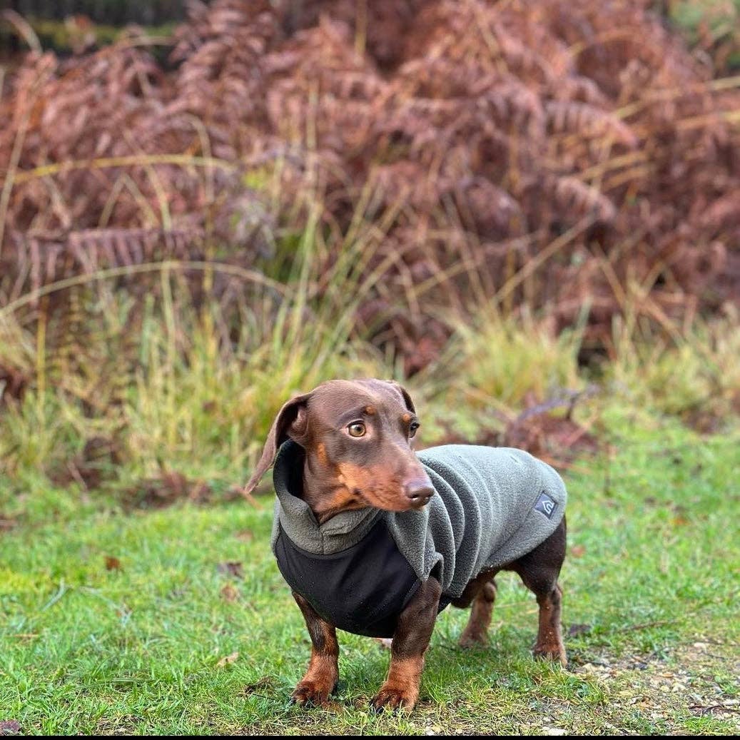 Gravhund Fleece Trøje m. vandtæt mavepanel