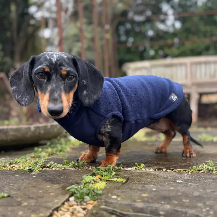 Gravhund Fleece Trøje m. vandtæt mavepanel