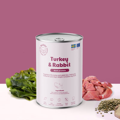 Buddy Vådfoder - Kalkun & Kanin 400 gr.