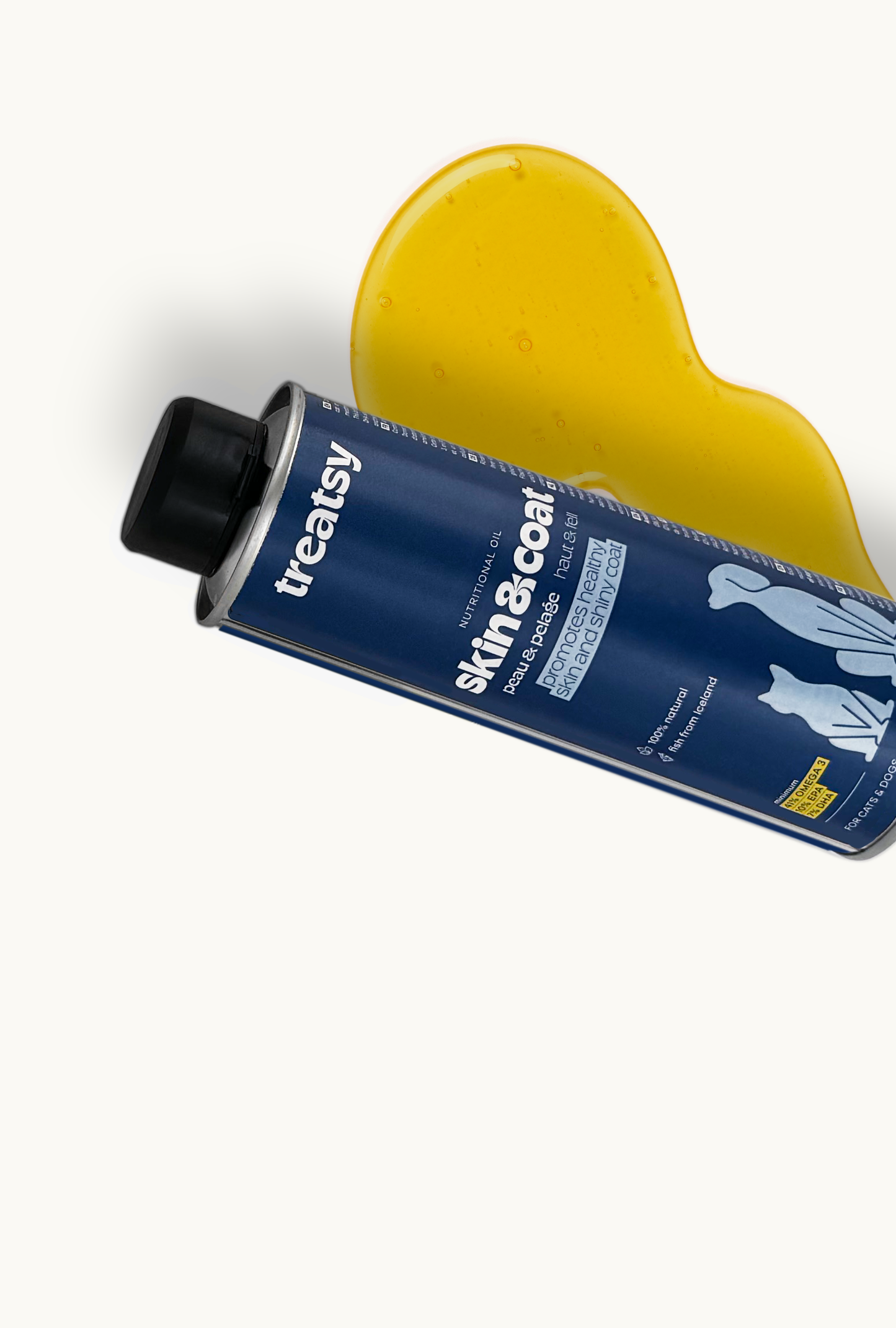 Treatsy Skin & Coat - Naturlig omega-olie (250 ml)