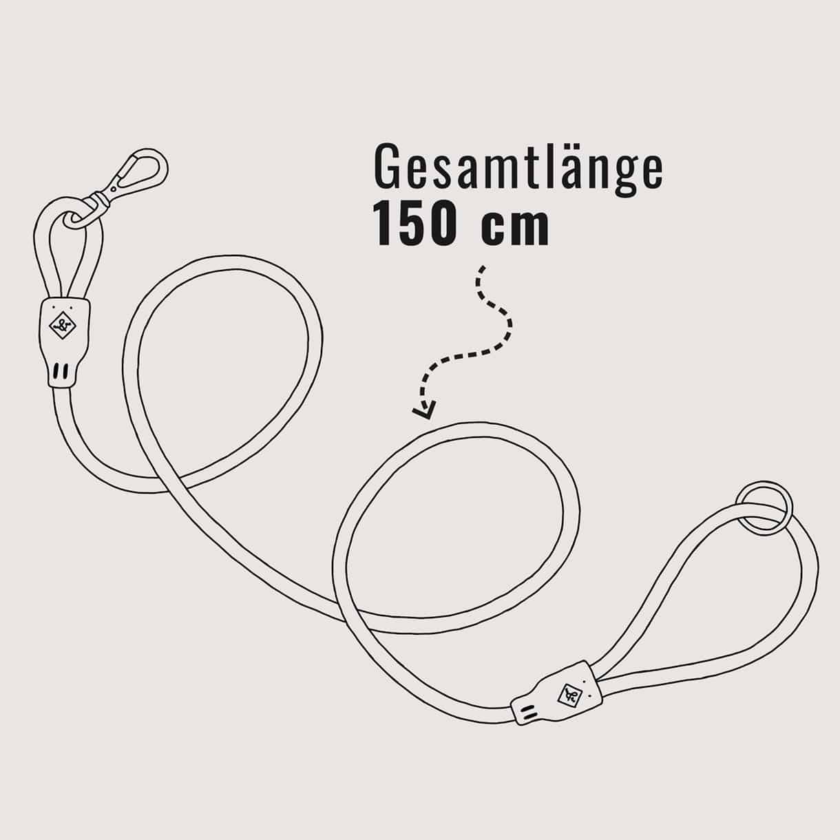 Ne&No® Hundesnor i PVC 150 cm - Vejrbestandig, Vandafvisende og Nem at Rengøre