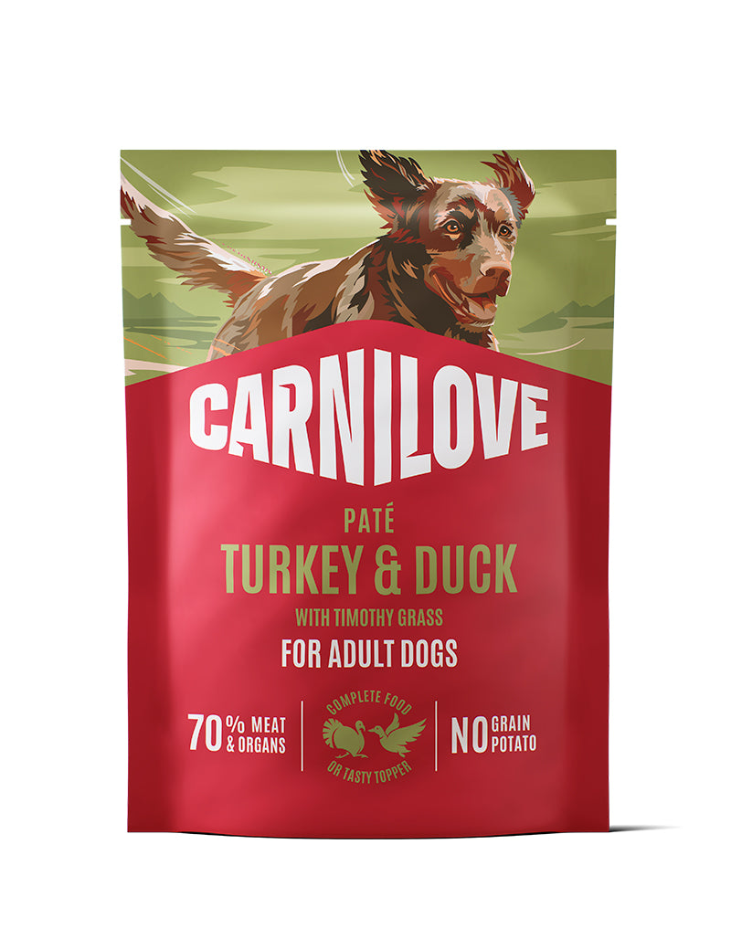 Carnilove Pouch Paté Turkey & Duck Timothy Grass 300g