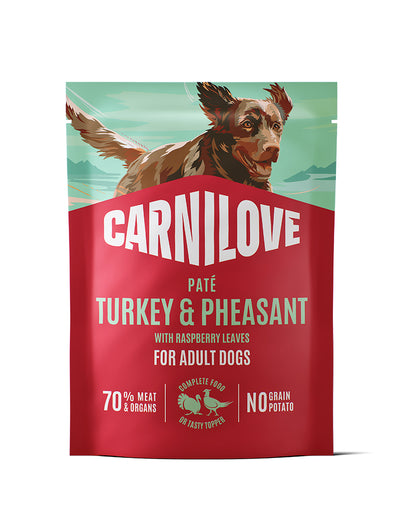 Carnilove Dog Paté Turkey & Pheasant with Raspberry Leaves 300g