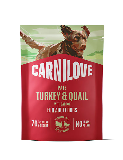 Carnilove Dog Paté Turkey & Quial with Yellow Carrot 300g
