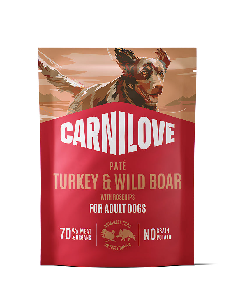 Carnilove Dog Paté Turkey & Wild Boar with Rosehips 300g