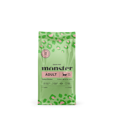 Monster Cat Grain Free Adult Turkey & Chicken