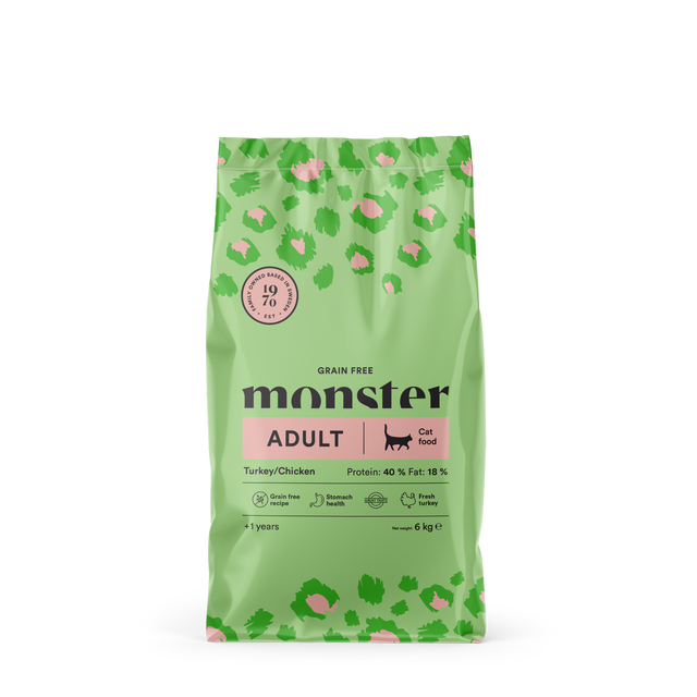 Monster Cat Grain Free Adult Turkey & Chicken