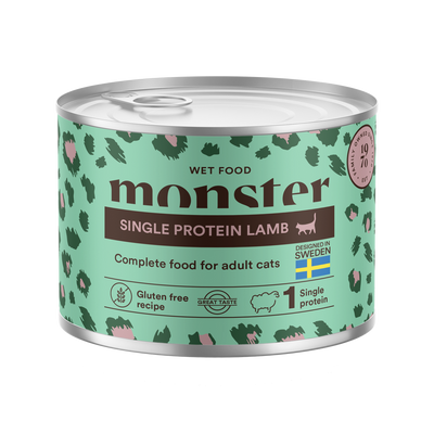 Monster Cat Adult Vådfoder Single Protein Lamb 200g