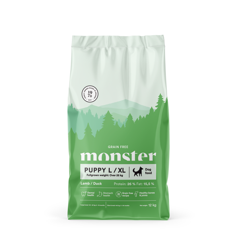 Monster Grain Free Puppy Large Lamb & Duck