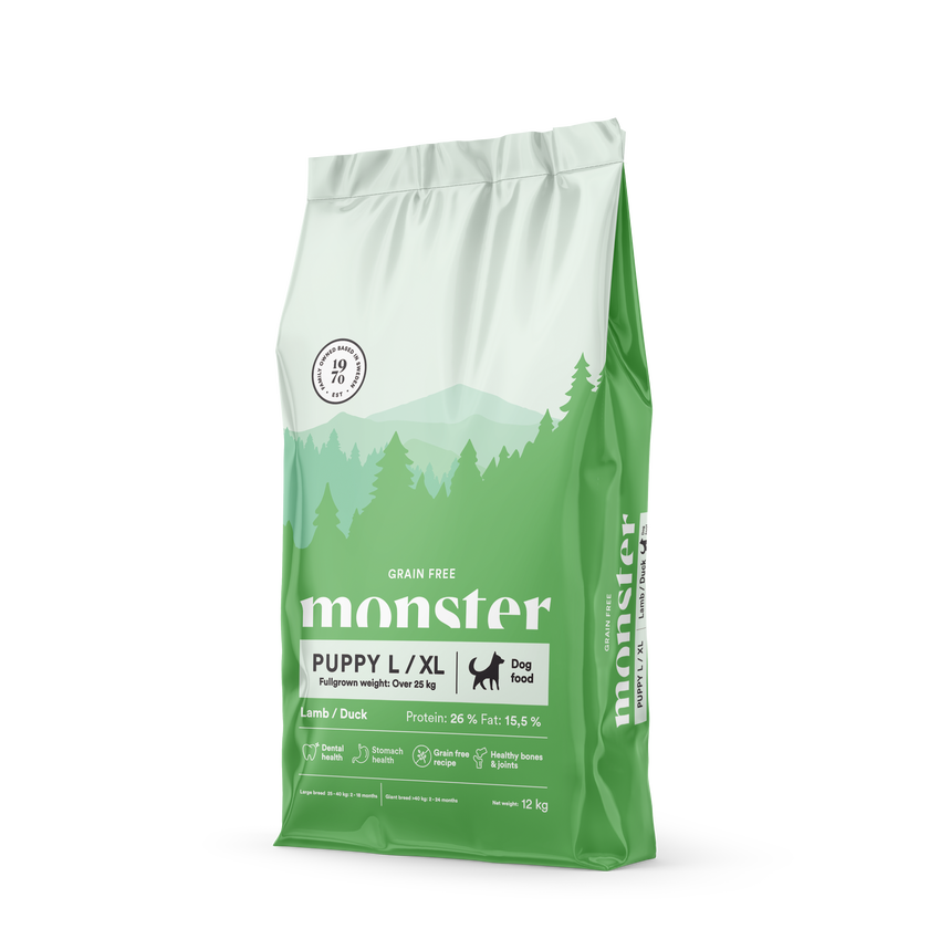 Monster Grain Free Puppy Large Lamb & Duck