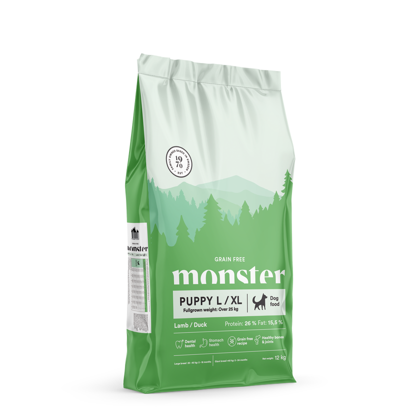 Monster Grain Free Puppy Large Lamb & Duck
