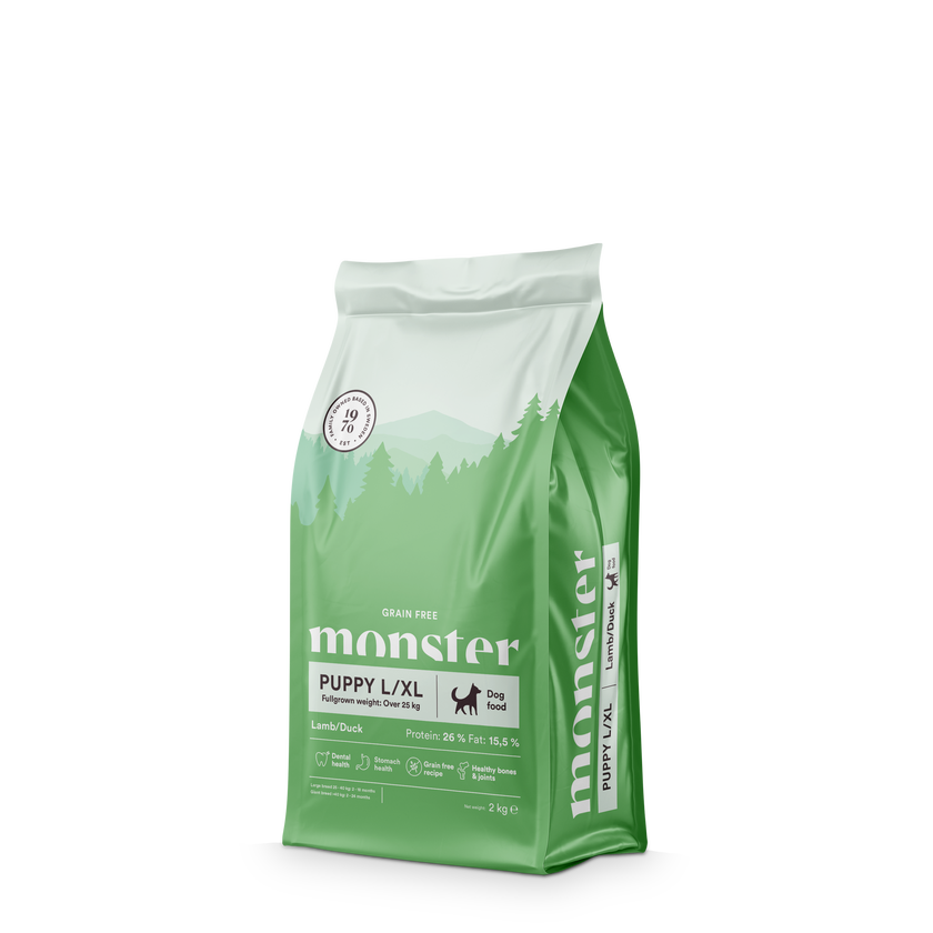 Monster Grain Free Puppy Large Lamb & Duck