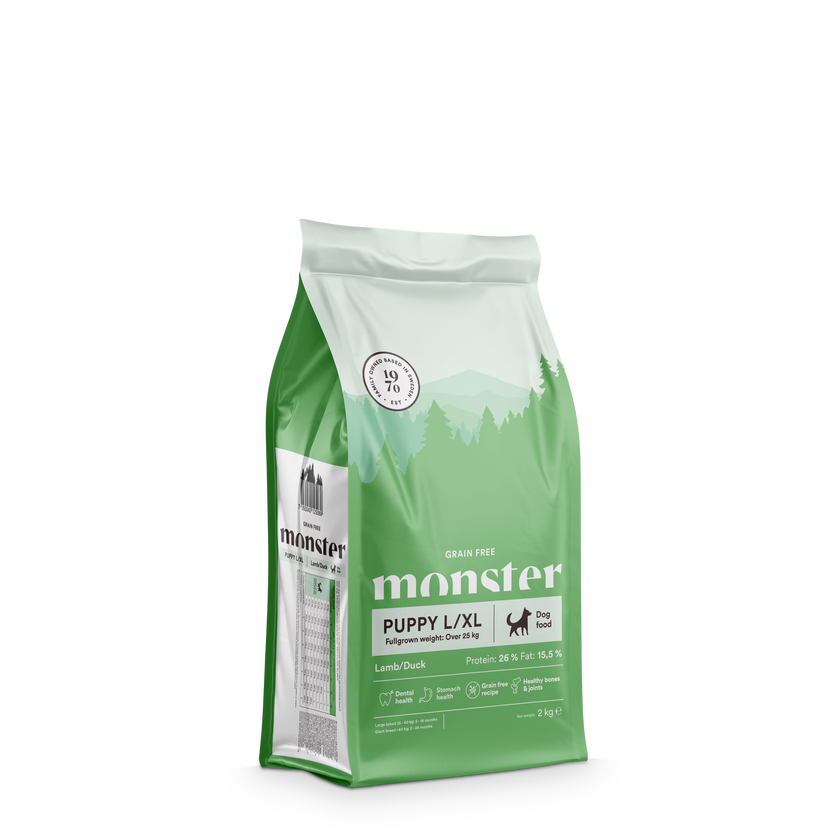 Monster Grain Free Puppy Large Lamb & Duck
