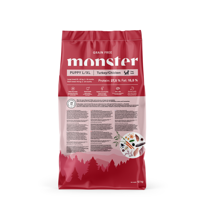 Monster Grain Free Puppy Large Chicken & Turkey