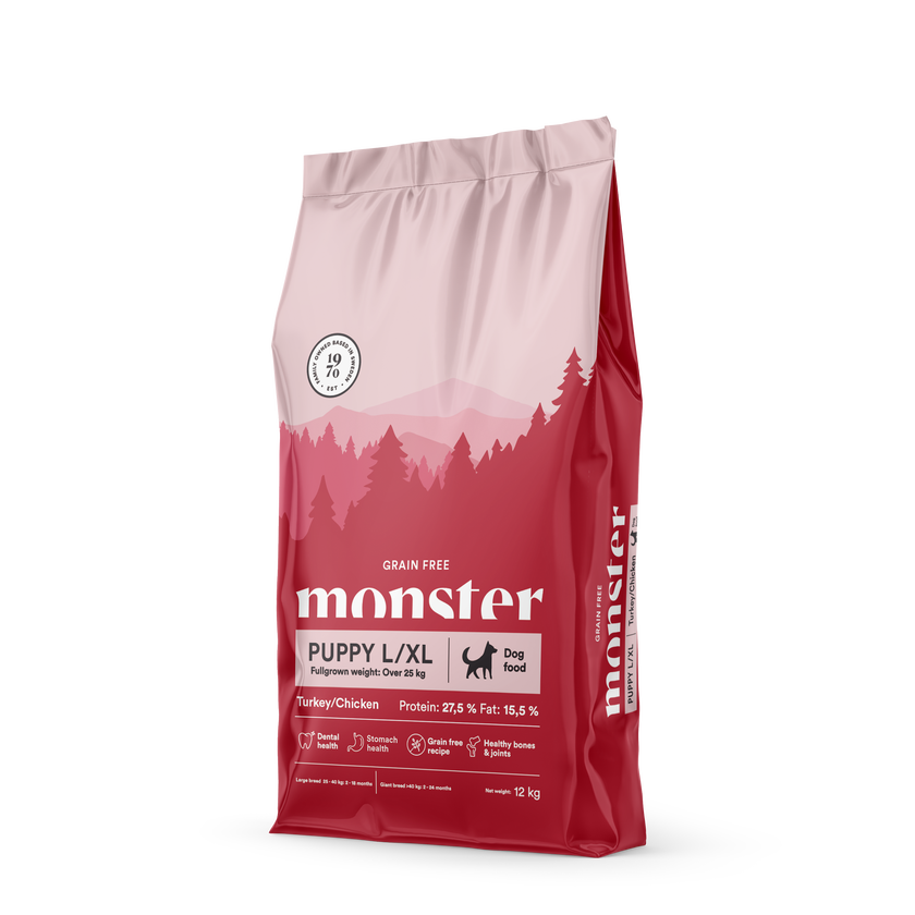 Monster Grain Free Puppy Large Chicken & Turkey