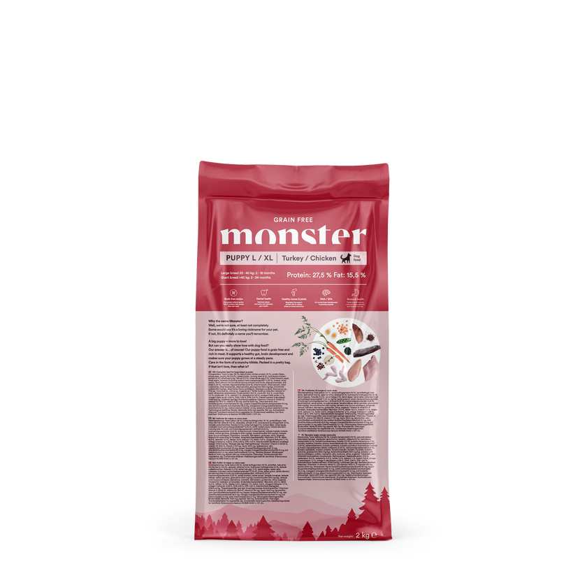 Monster Grain Free Puppy Large Chicken & Turkey