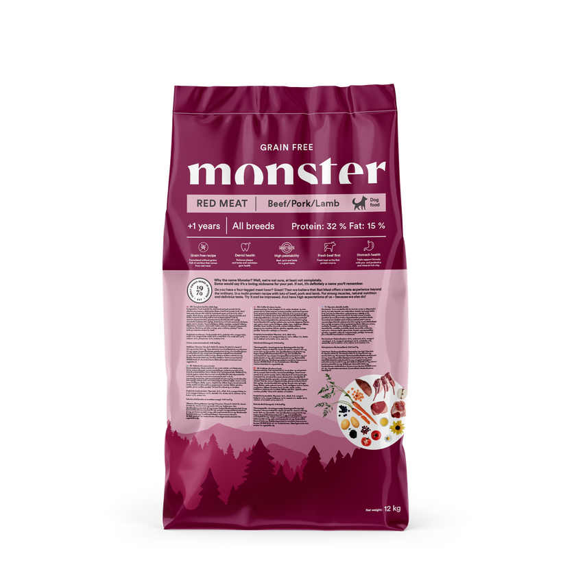 Monster Dog Grain Free Adult Red Meat