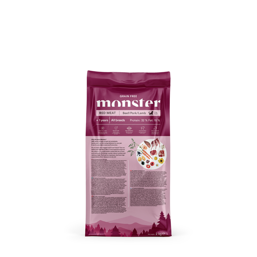 Monster Dog Grain Free Adult Red Meat