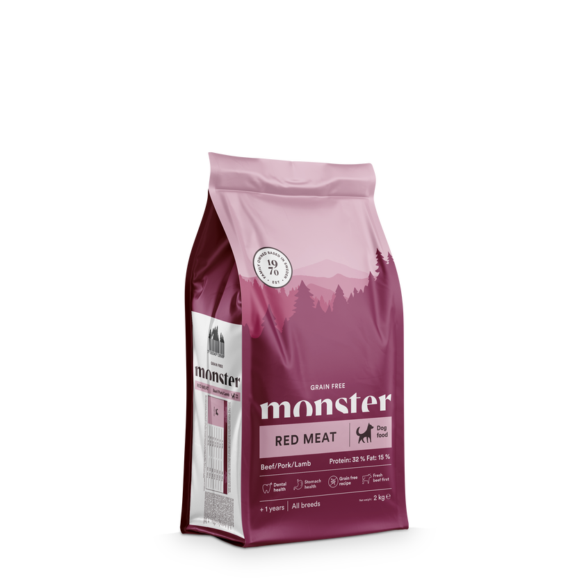 Monster Dog Grain Free Adult Red Meat