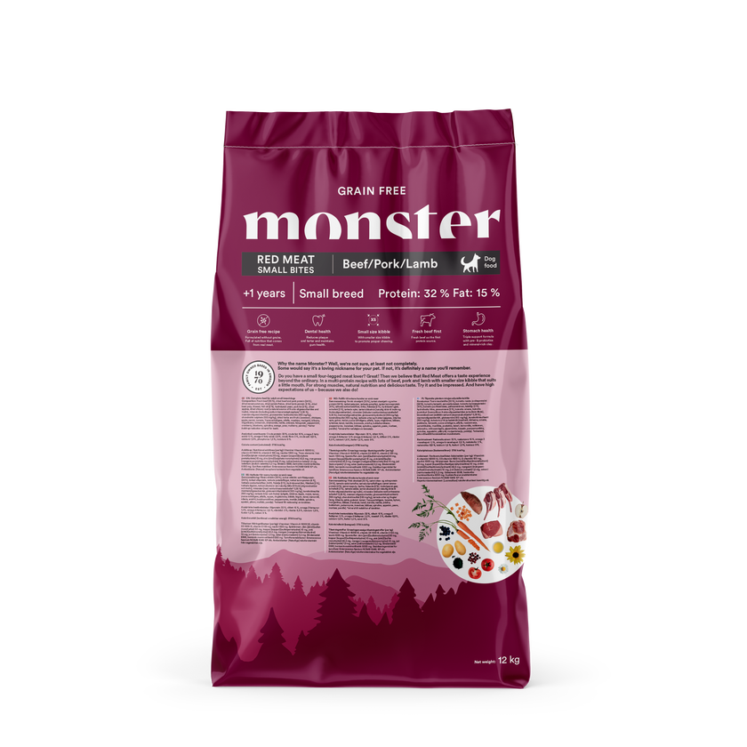 Monster Grain Free Adult Red Meat Small Bites
