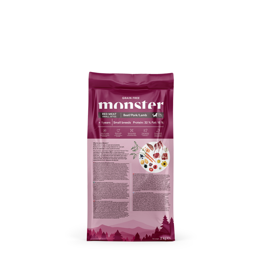 Monster Grain Free Adult Red Meat Small Bites