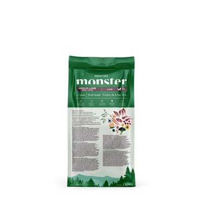 Monster Dog Grain Free Singles Lamb Small Bites