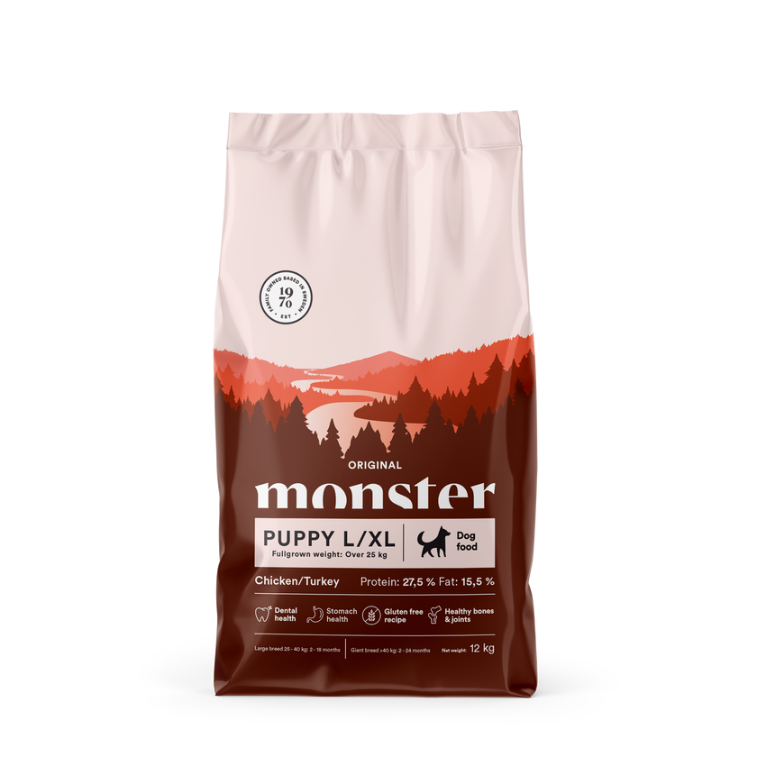Monster Original Puppy Large Chicken & Turkey