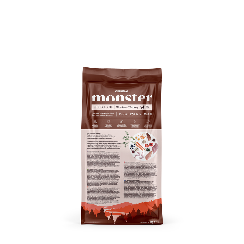 Monster Original Puppy Large Chicken & Turkey