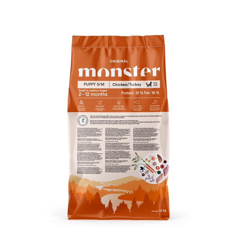 Monster Original Puppy S/M Chicken & Turkey