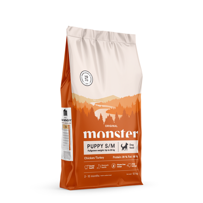 Monster Original Puppy S/M Chicken & Turkey