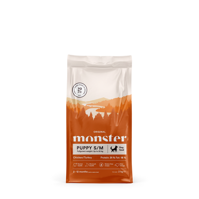 Monster Original Puppy S/M Chicken & Turkey