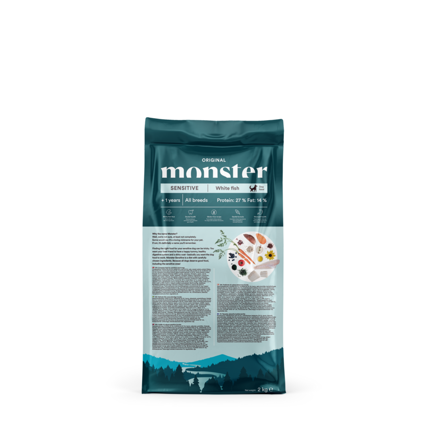 Monster Dog Orig. Sensitive White fish