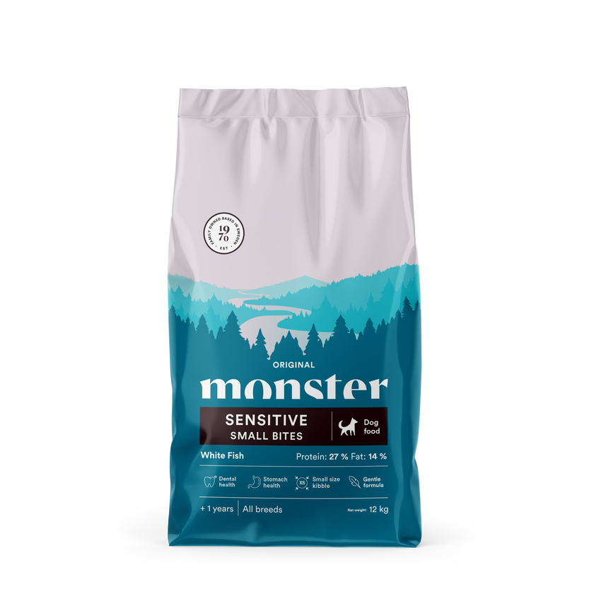 Monster Orginal Sensitive Small Bites White Fish