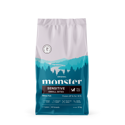 Monster Orginal Sensitive Small Bites White Fish