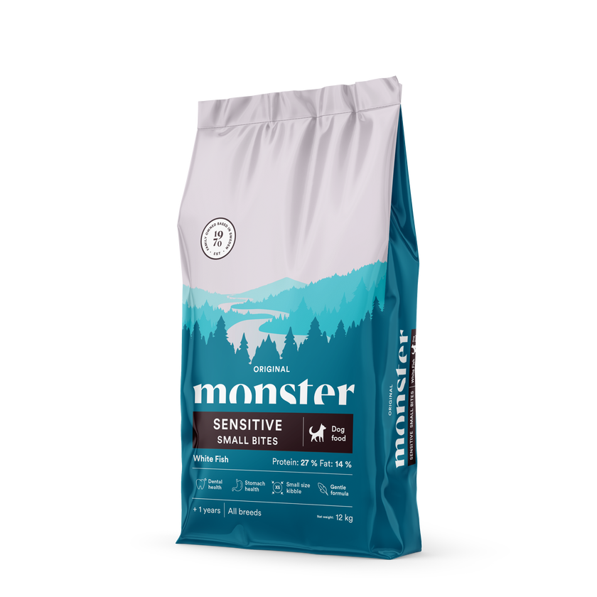 Monster Orginal Sensitive Small Bites White Fish